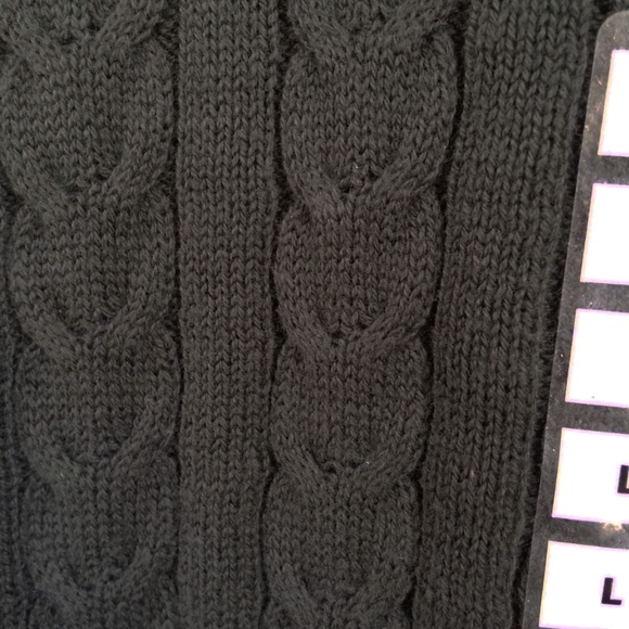 Izod Men's Cable Knit Sweater L Olive Cotton - Picture 2 of 5